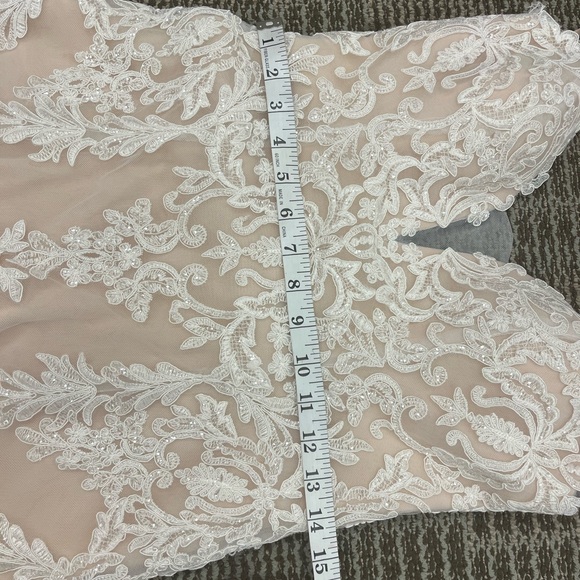 Champagne Lace Alyce Bridal Gown - Picture 9 of 13